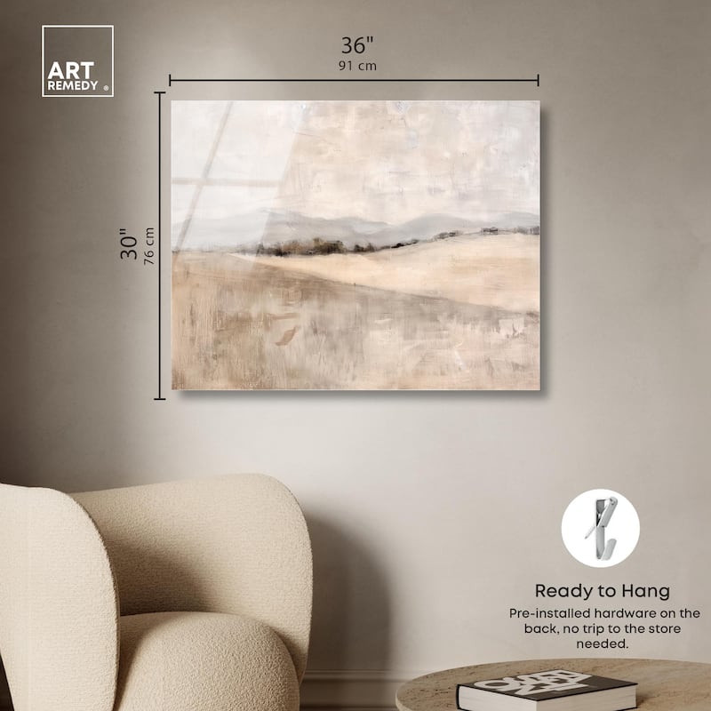 Distant Hills II Acrylic by Art Remedy, Ready to Hang