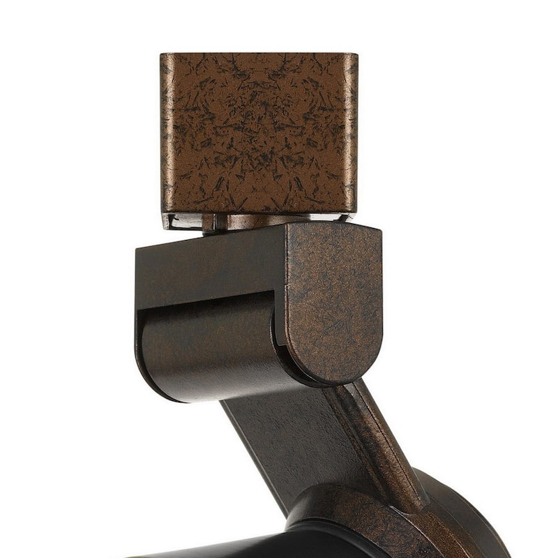 12W Integrated Cone Head LED Metal Track Fixture, Bronze and Black