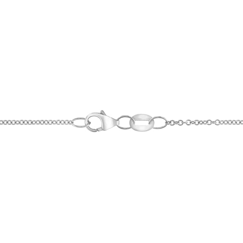 EFFY 925 Silver Diamond Star Pendant Necklace