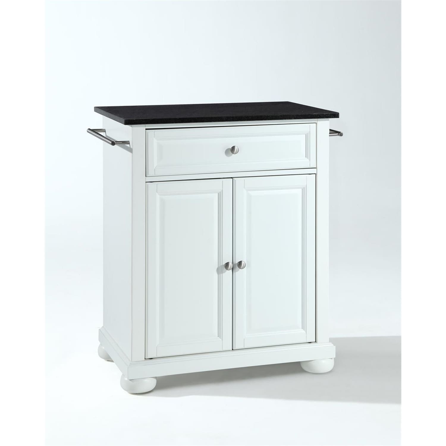 Kitchen Island Cart Granite Top Portable Kitchen Storage Island Modern Kitchen Furniture - White