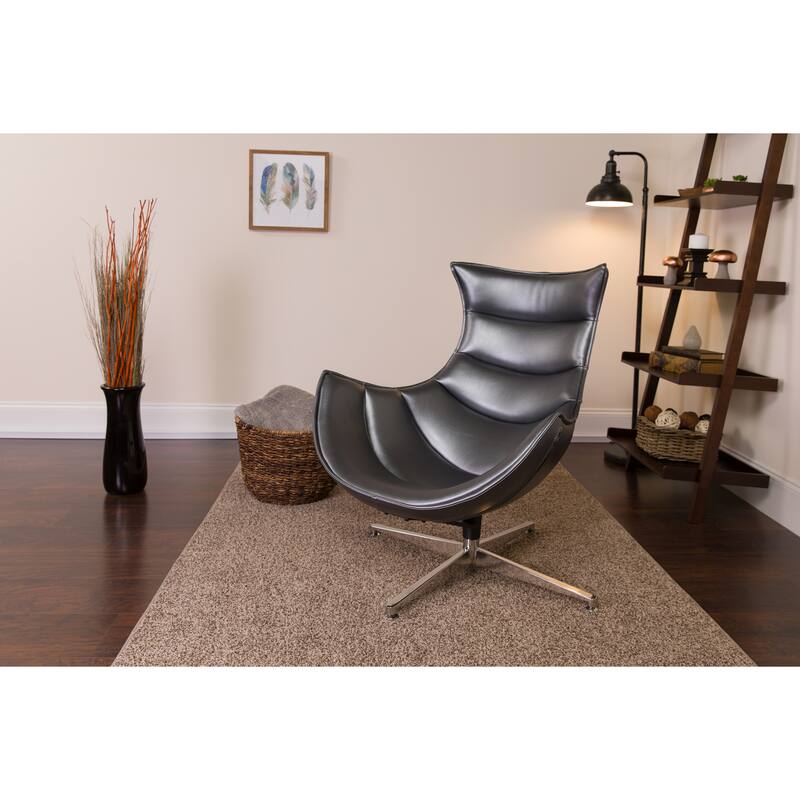 Home Office Swivel Cocoon Chair - Living Room Accent Chair