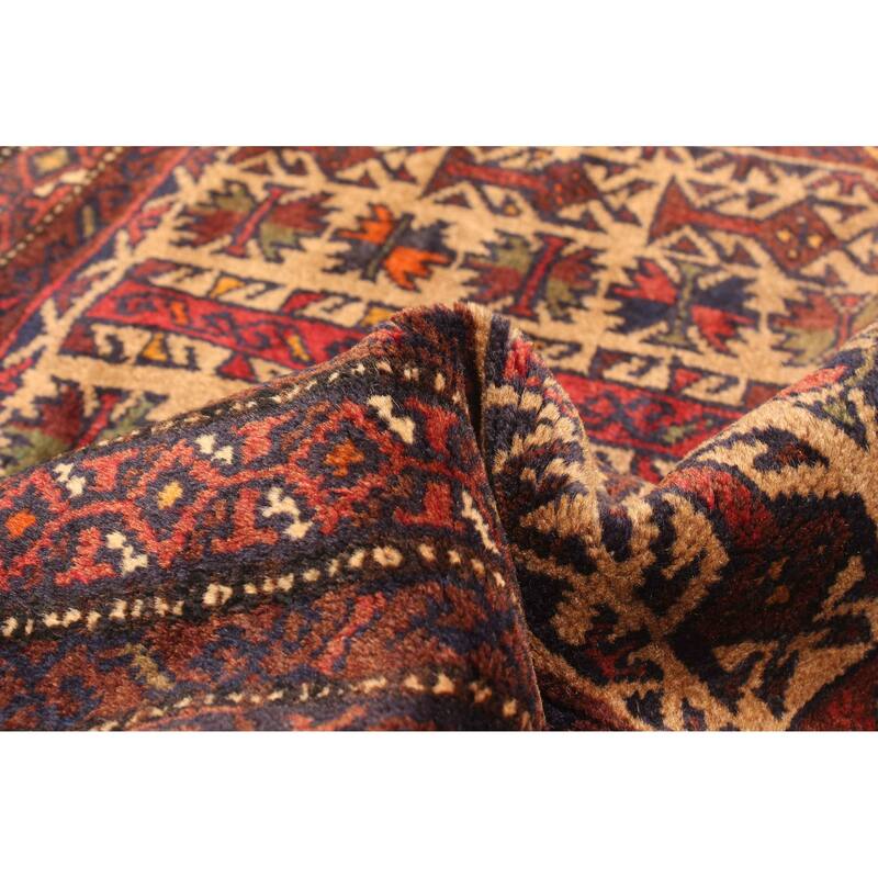 ECARPETGALLERY Hand-knotted Teimani Brown Wool Rug - 2'10 x 4'2