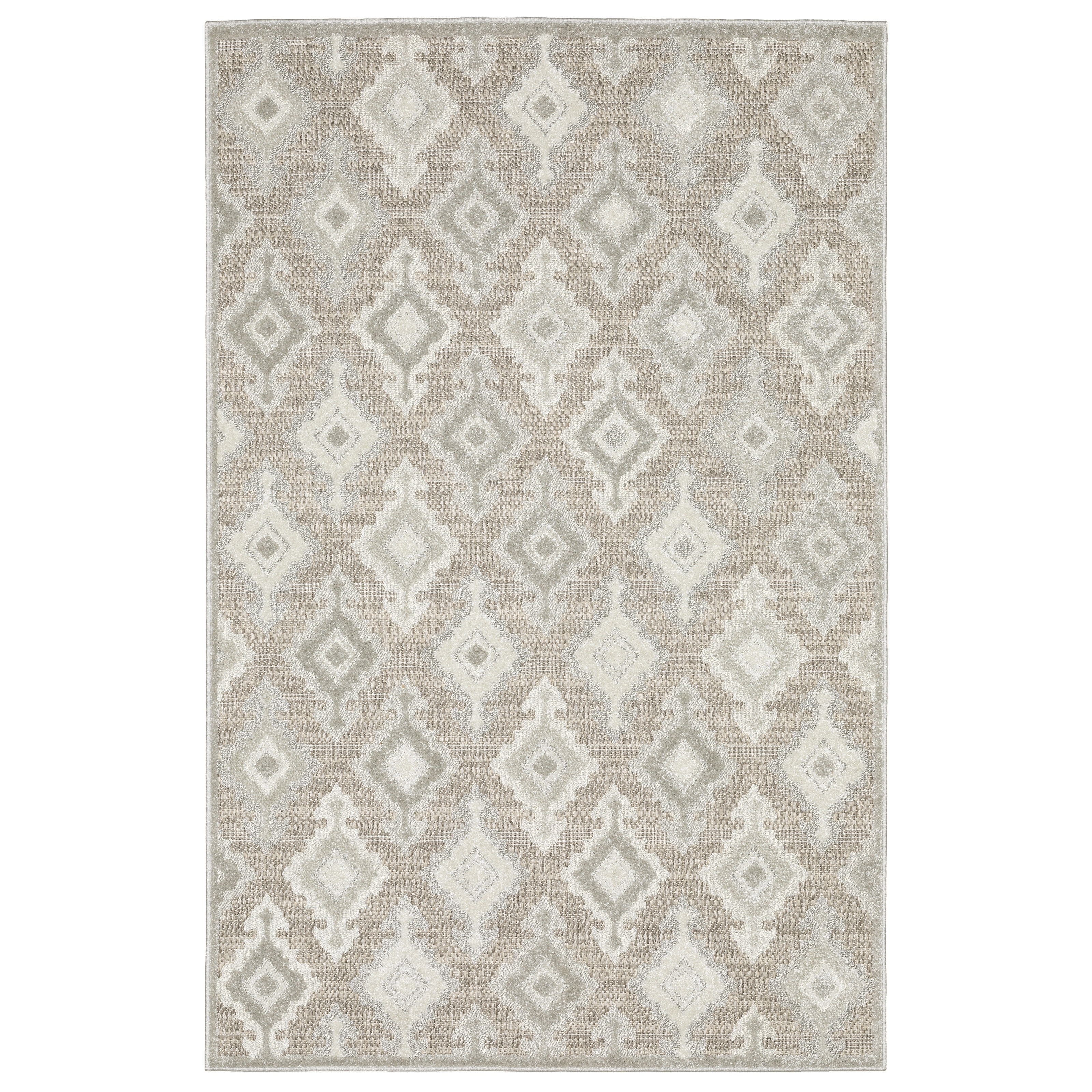 Style Haven Thassos Global Medallions Beige/ Grey Mixed Pile Area Rug