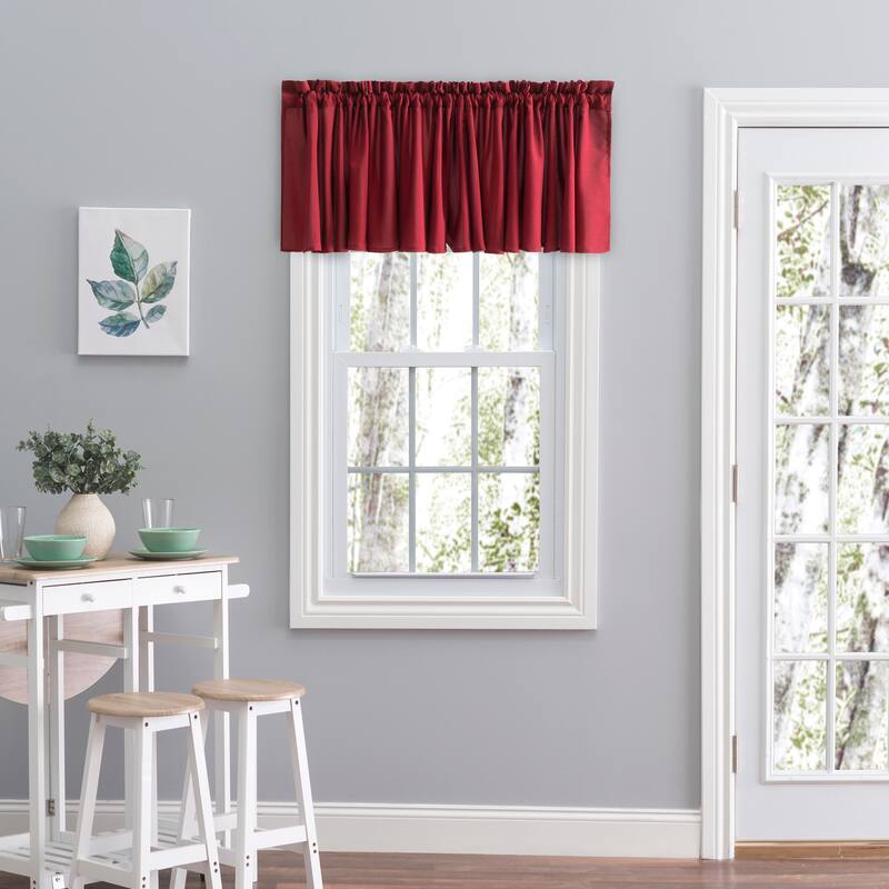 Glasgow Window Curtain Valance - 84 x 15 - Pomegranate