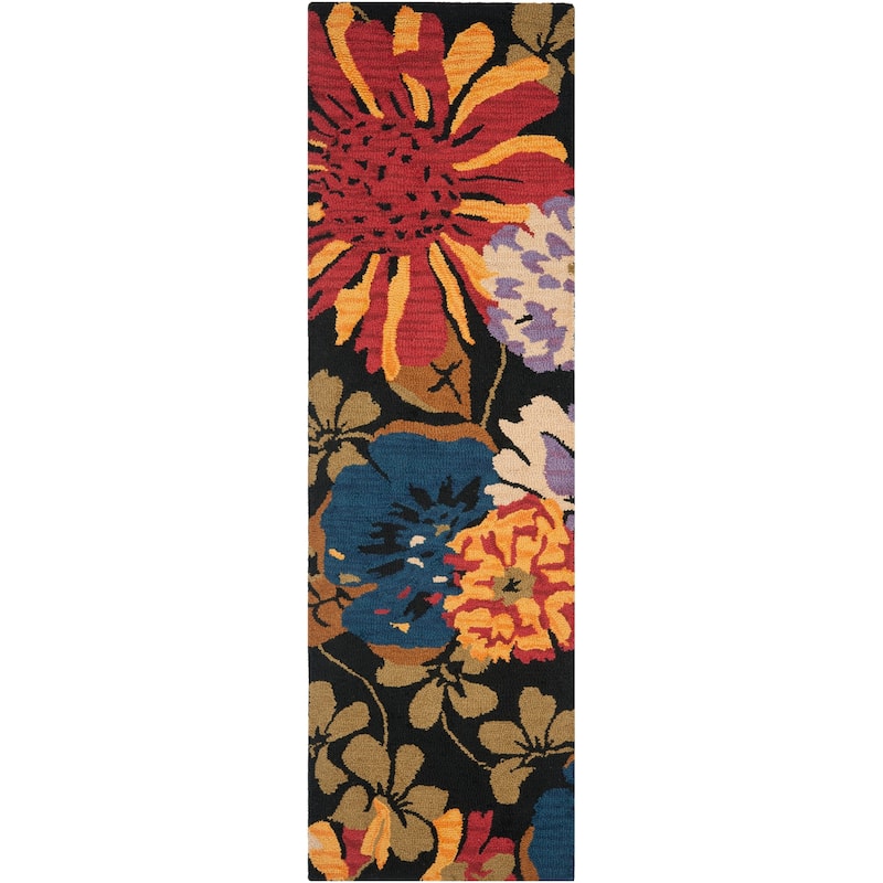 SAFAVIEH Handmade Jardin Suzeta Country Floral Wool Rug