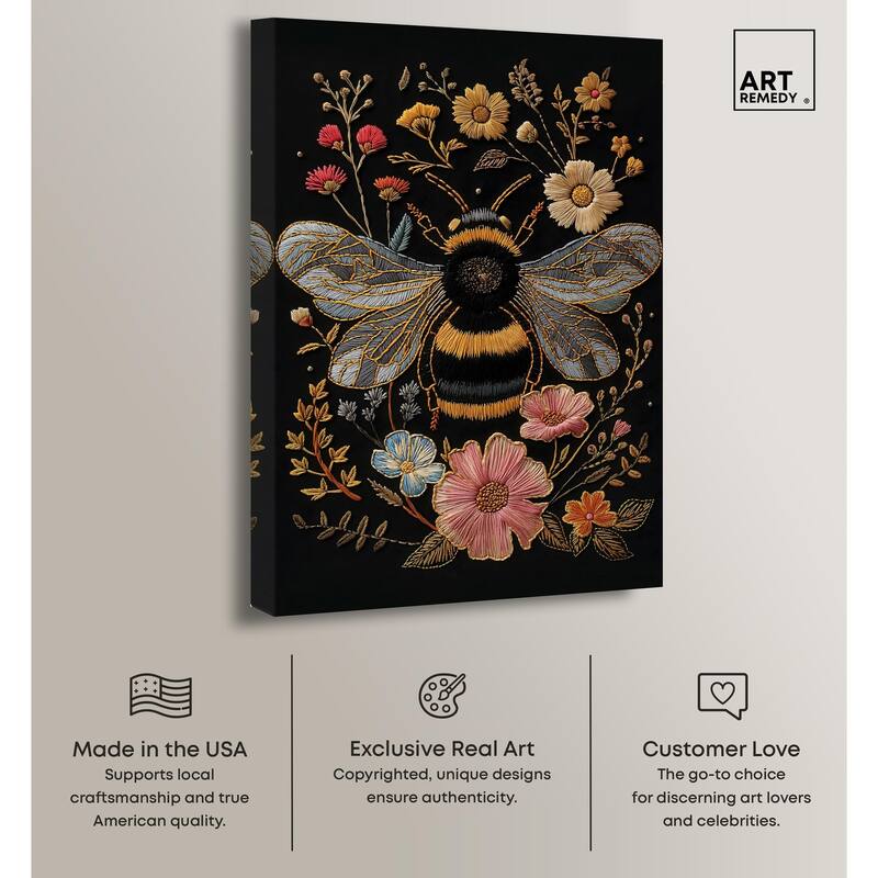 Honeyed Herald I Canvas by Art Remedy, Gallery Wrapped