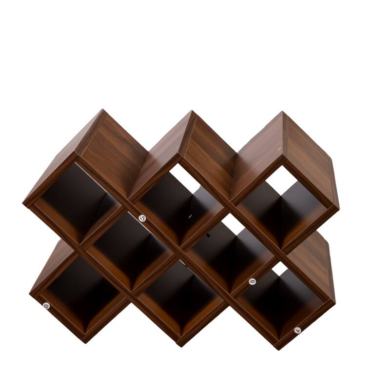 Large Wall Mounted 3 Tier,Rustic Bottle Wine Rack,Multifunctional Wooden Wall Mounted Wine Rack,Storage Rack with Glass Holder