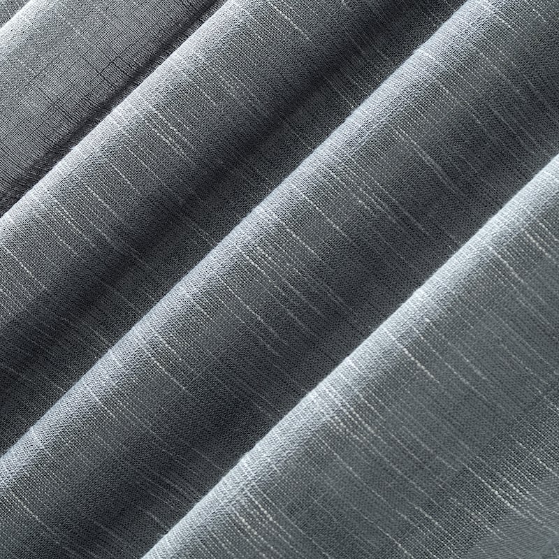 Clean Window Basketweave Anti-Dust Semi-Sheer Curtain Panel, Single Panel