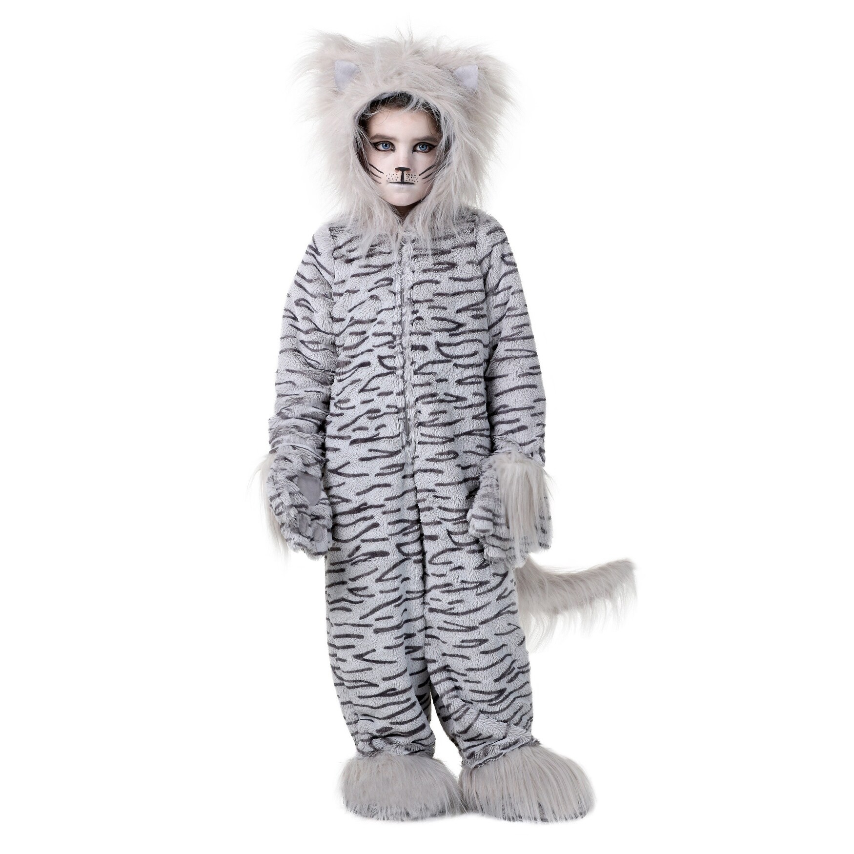 Shop Deluxe Grey Cat Kids Costume Overstock 13050854