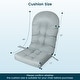 preview thumbnail 15 of 16, Gymax Set of 2 Patio Adirondack Chair Cushion High Back Fade Resistant