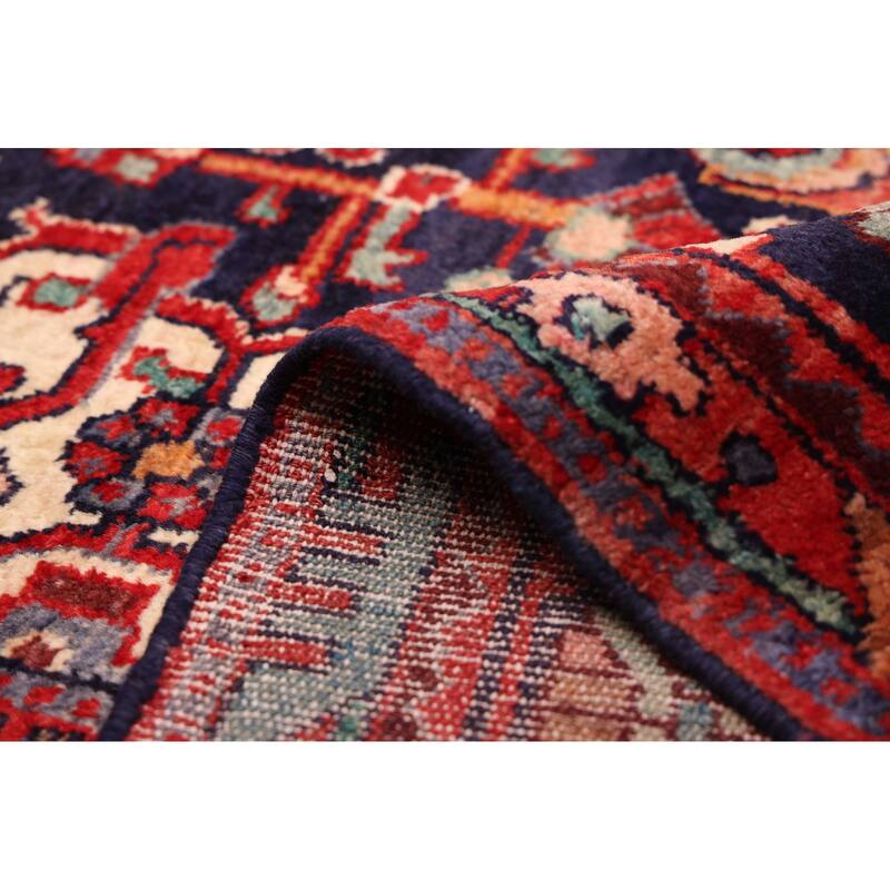 ECARPETGALLERY Hand-knotted Anatolian Vintage Dark Navy Wool Rug - 5'3 x 9'8