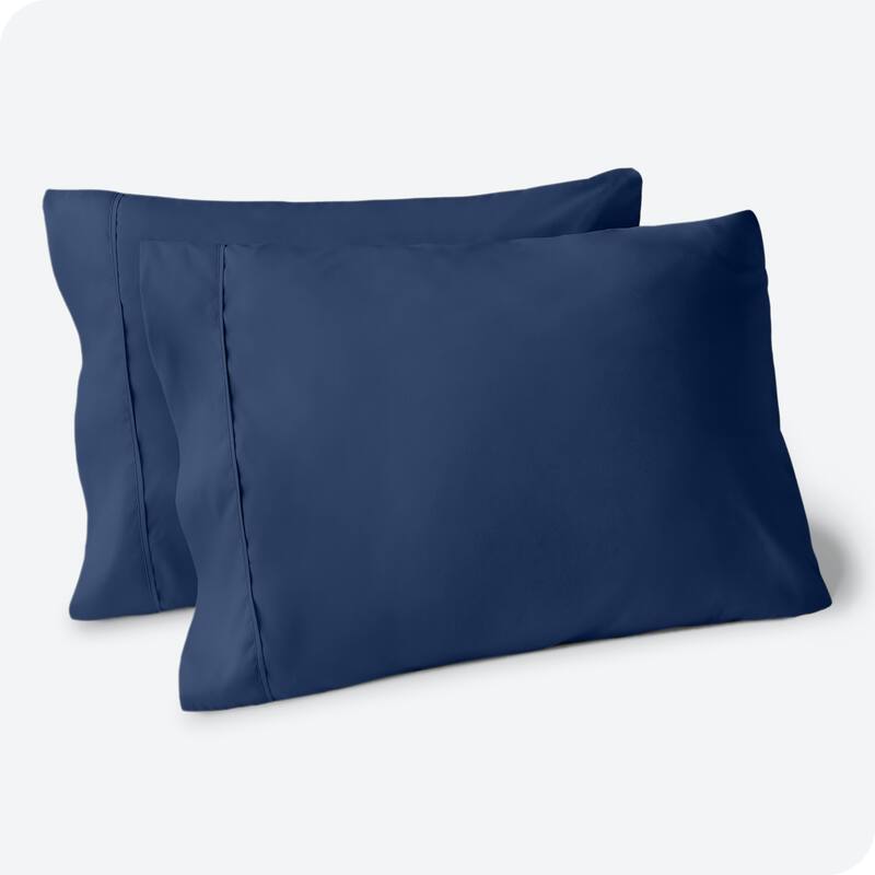 Bare Home Double Brushed Pillowcase Set (Set of 2) - King - Dark Blue