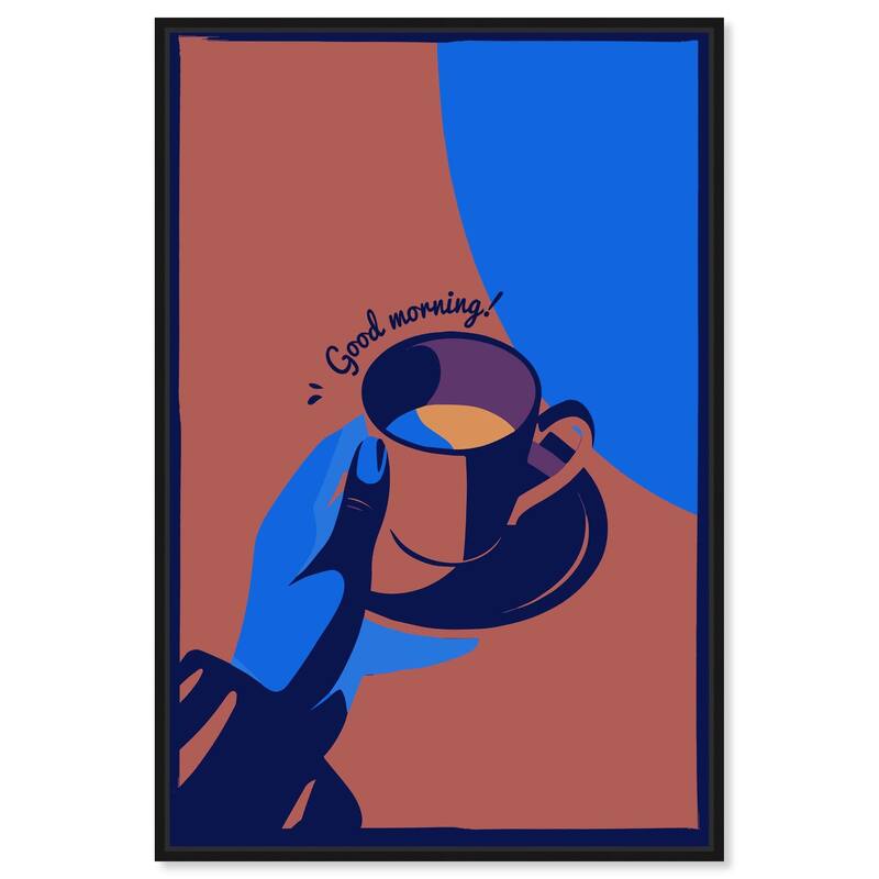 Good Morning Deco Canvas by Art Remedy - Black - 10" x 15"