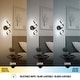 preview thumbnail 7 of 11, Artika DNA Modern Wall Light Fixture, Matte Black