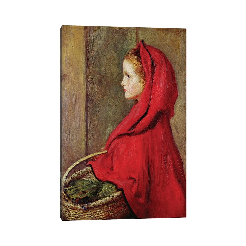 iCanvas "Red Riding Hood " by Sir John Everett Millais Canvas Print
