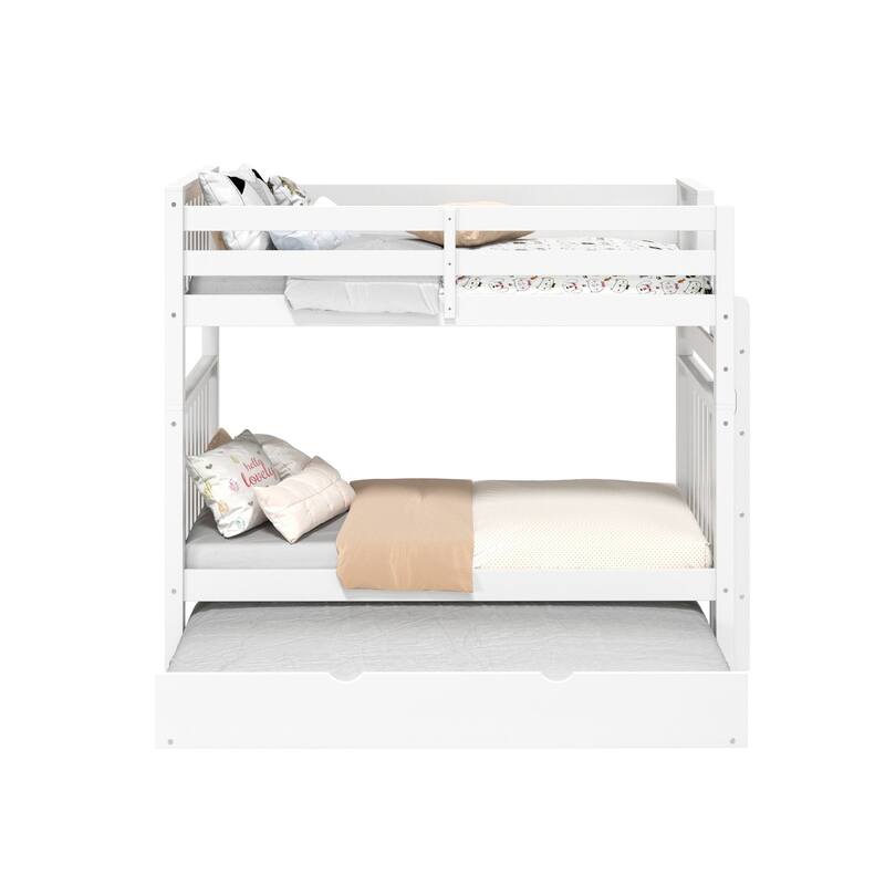 Taylor & Olive Trillium Tall Twin over Twin Bunk Bed, Twin Trundle