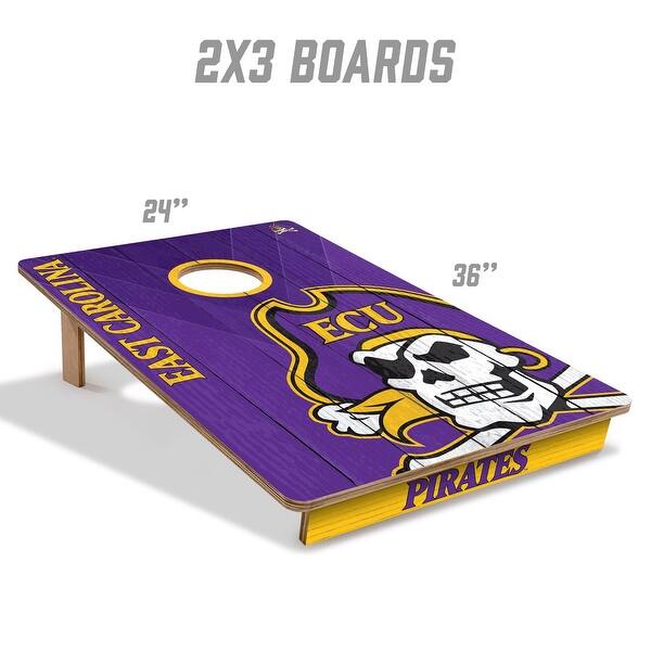 East Carolina Pirates NCAA Tailgate Cornhole Board Set