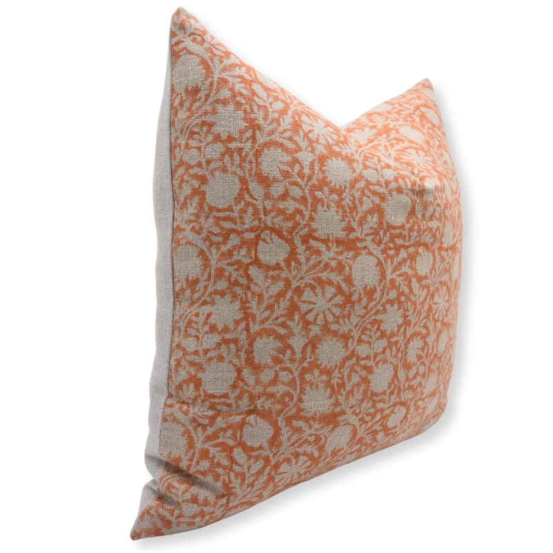 Fabdivine Linen Boho Block print pillow Cover