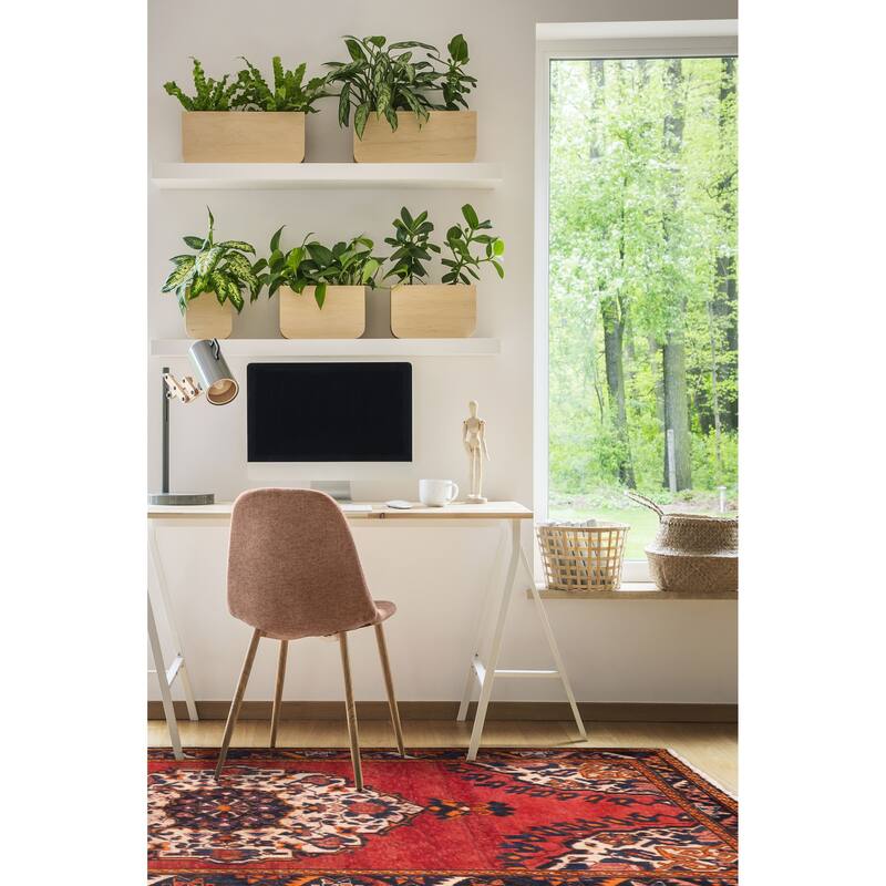 ECARPETGALLERY Hand-knotted Anadol Red Wool Rug - 4'3 x 6'6