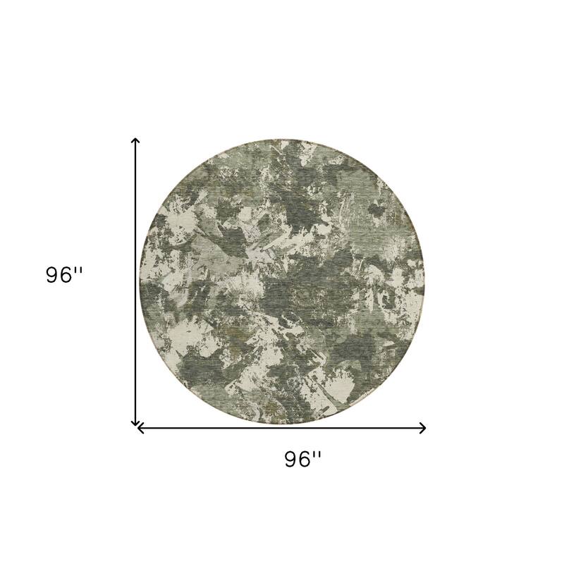 HomeRoots Floral Transitional Rectangle Outdoor Rug