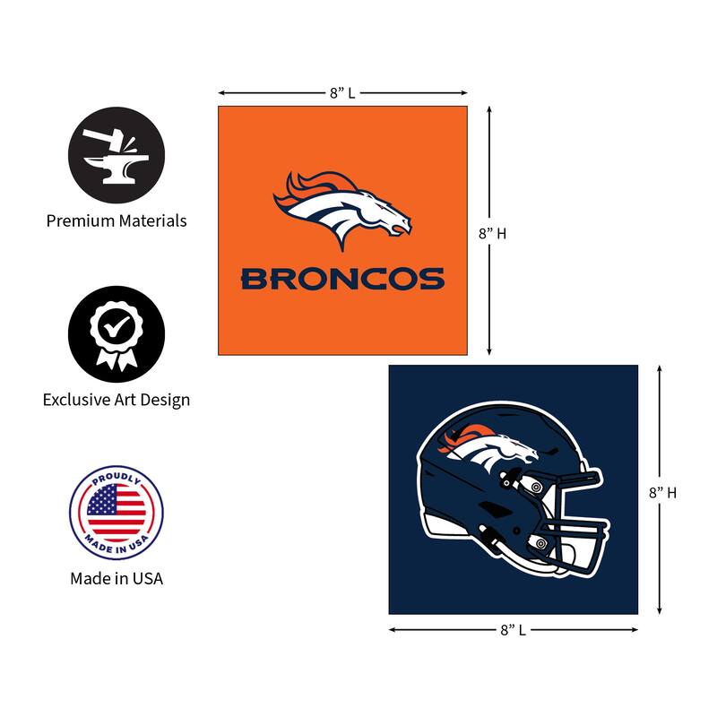 Denver Broncos Foam Core Wall Decor
