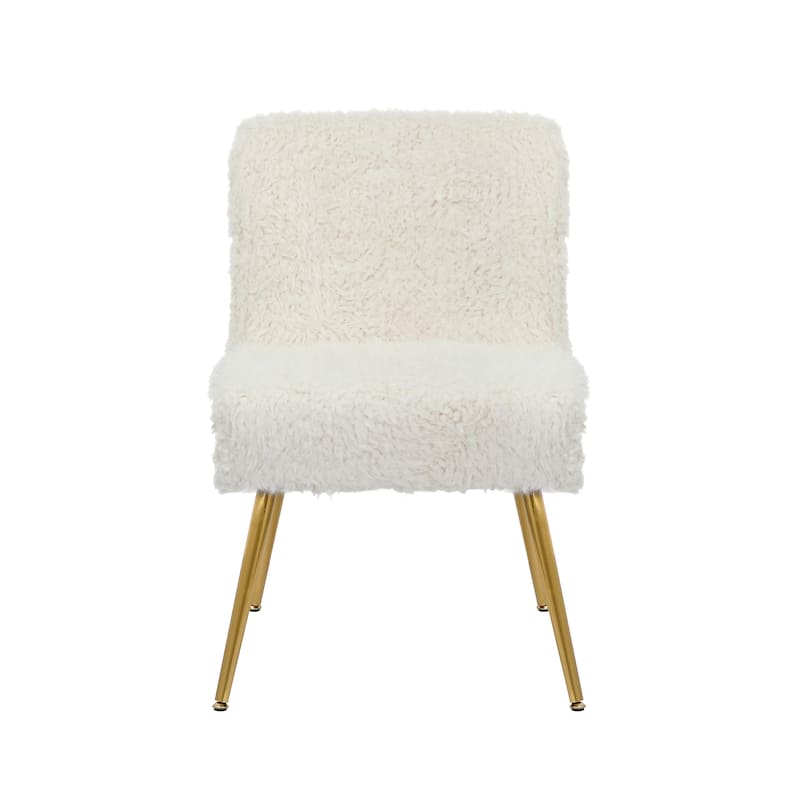 Porthos Home Gemma Dining Chairs, Plush Fabric, Gold Legs, Thick Seat