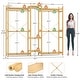 preview thumbnail 30 of 65, Bamboo Closet System Clothes Rack, Large Freestanding Garment Rack Clothing Rack for Hanging Clothes