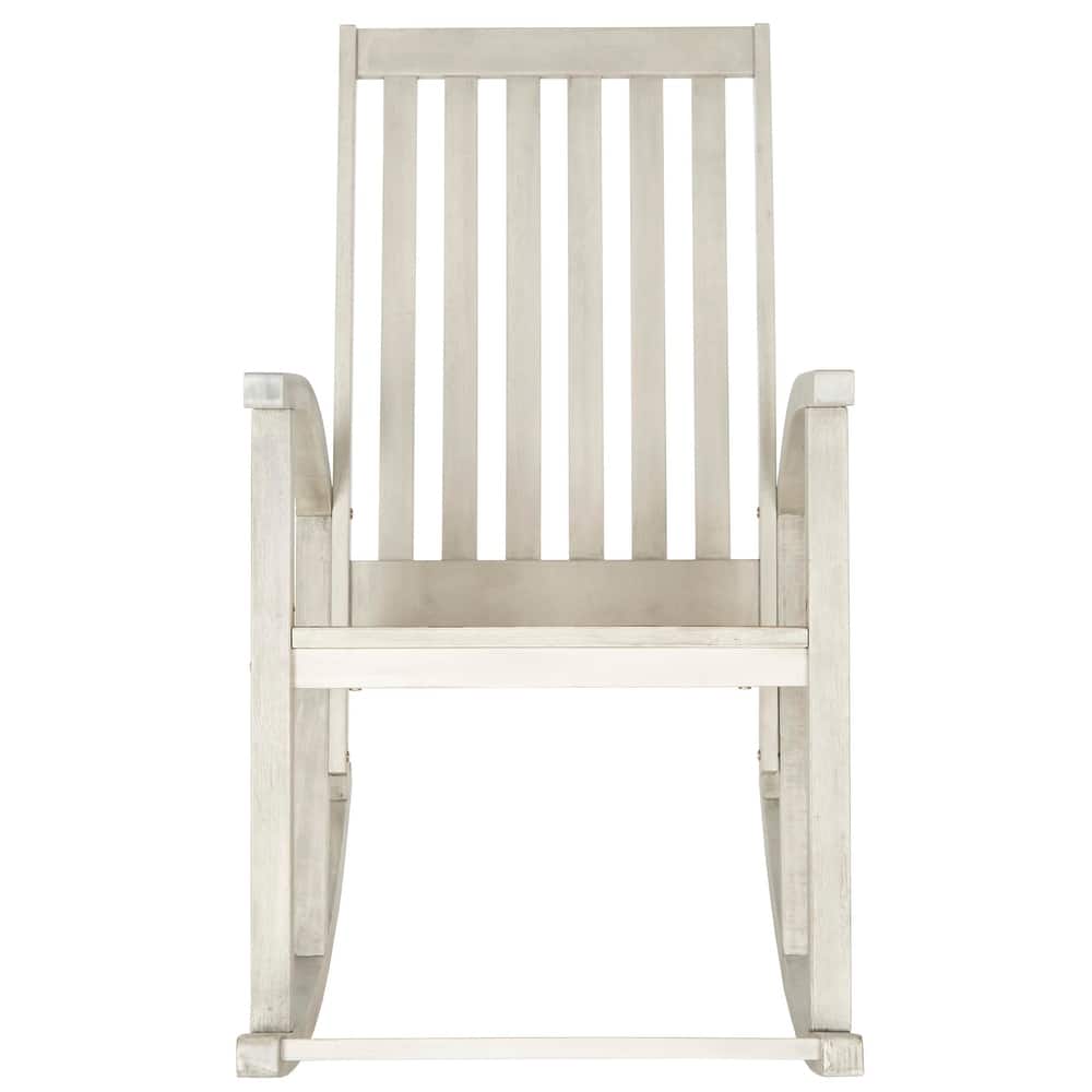 SAFAVIEH Outdoor Nevaeh Acacia Wood Rocking Chair - 26W x 45D x 34H