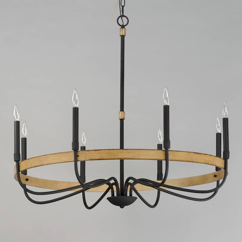 Maxim 14448 Franklin 8 Light 36" Wide Taper Candle Chandelier
