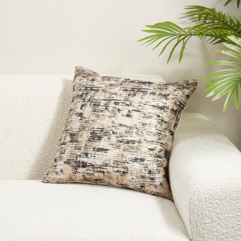 Textured Jacquard Throw Pillow