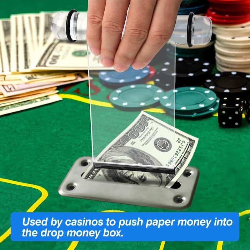 GSE™ Acrylic Casino Money Plunger Paddle for Casino Custom Poker Tables - Money Plunger
