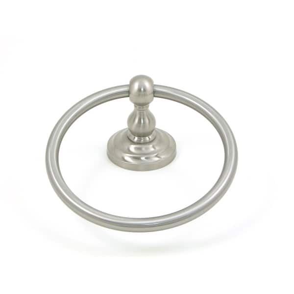 Stone Mill Hardware Satin Nickel Scottsdale Towel Ring Silver Overstock 21981760