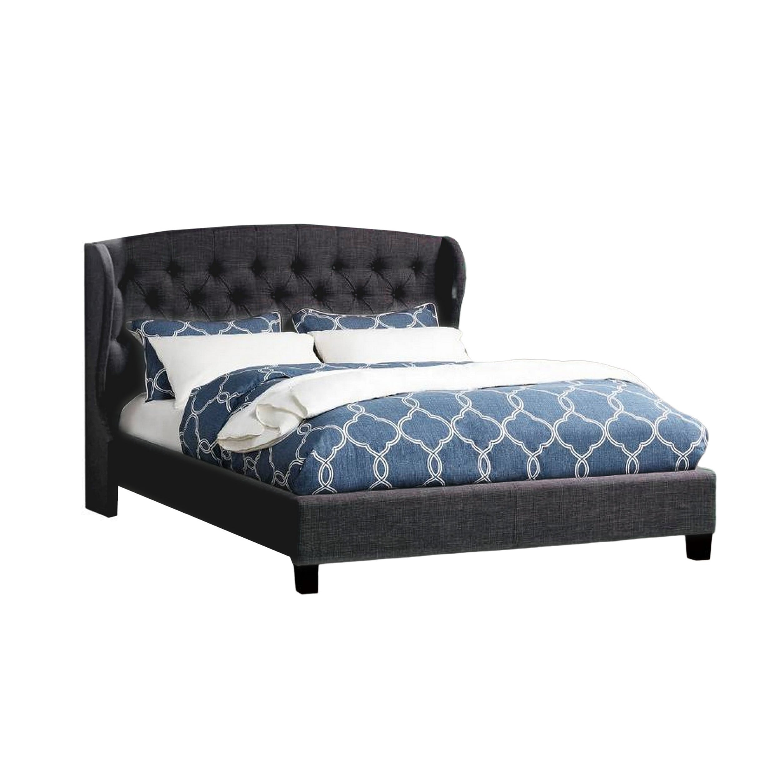 Kasidon king hotsell tufted bed