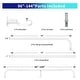 preview thumbnail 91 of 98, Energy-saving Wraparound Adjustable French Blackout Curtain Rod Set