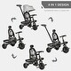 preview thumbnail 4 of 13, 14-in-1 Convertible Tricycle with Adjustable Parent Push Handle, Safety Features, and Storage Baskets for Kids