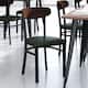 Option Walnut Wood Back/Green Vinyl Seat