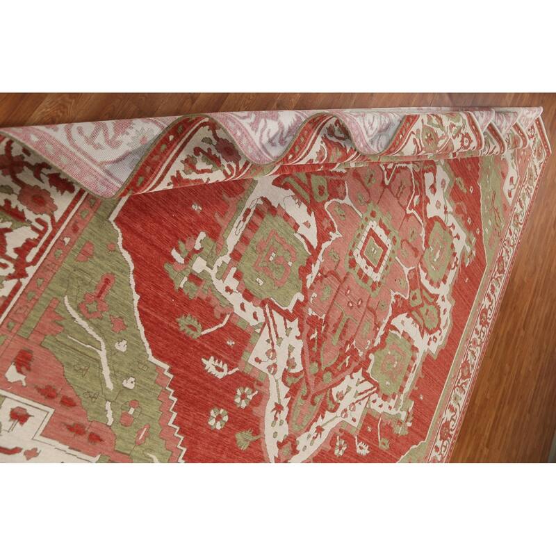 Traditional Heriz Serapi Turkish Oriental Area Rug Wool Hand-knotted - 9'9" x 13'0"