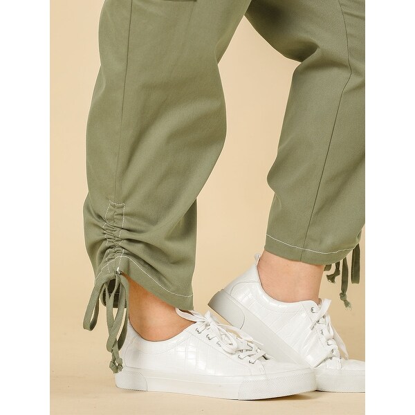 women's cargo pants with pockets plus size