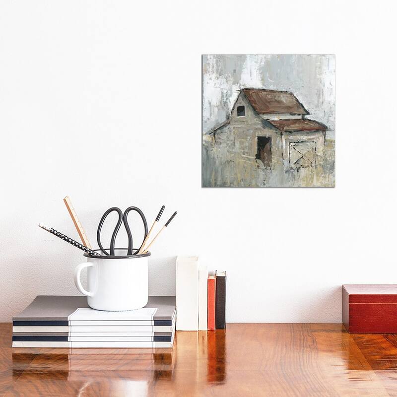 iCanvas "Barn At Midday" by Carol Robinson Canvas Print - 12x12x1.5