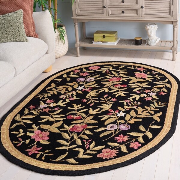 SAFAVIEH Handmade Chelsea Jalisa French Country Floral Wool Rug