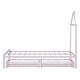 preview thumbnail 27 of 42, Twin Size House Shaped Metal Platform Bed with Drawers