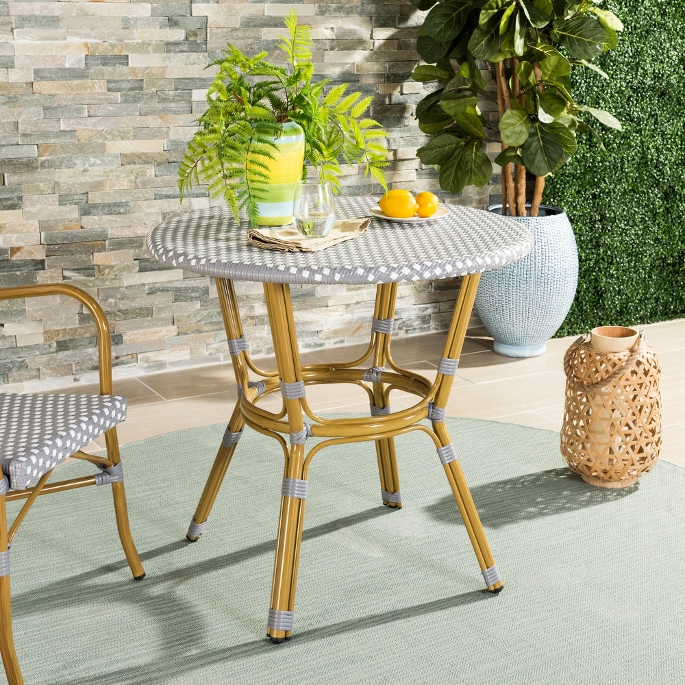 Light grey sales rattan bistro set