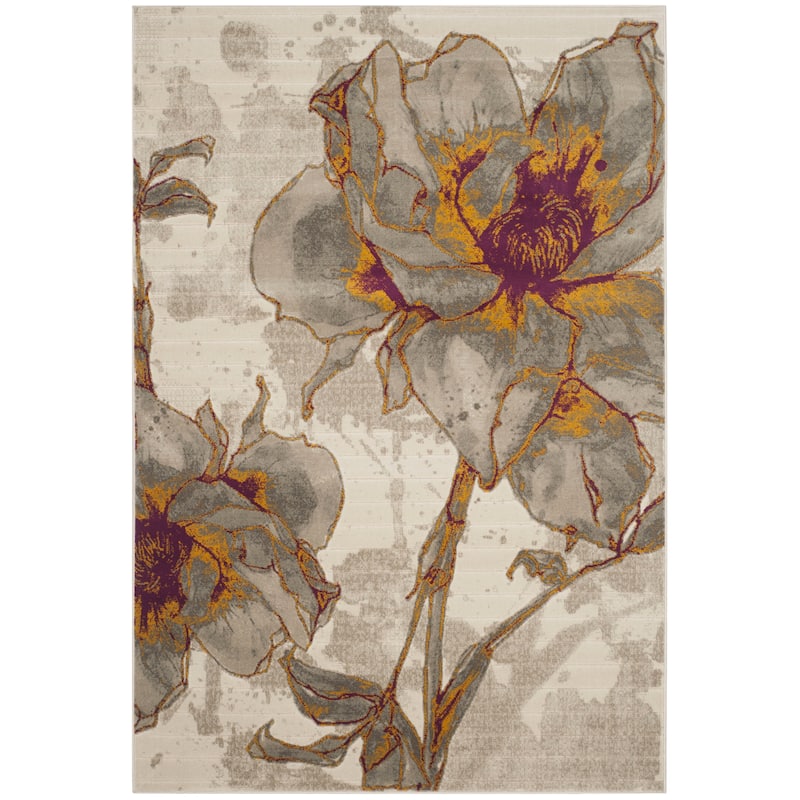 SAFAVIEH Porcello Jemima Modern Watercolor Floral Rug