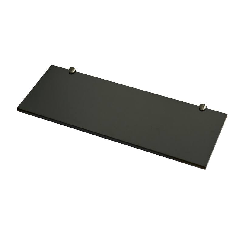 Wallscapes Gallery 12x32 Black Shelf Kit with Silver Pelican Brackets
