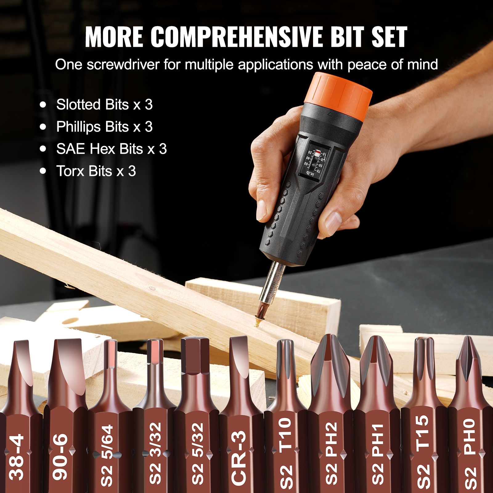 VEVOR Digital 1 4 Drive Torque Screwdriver 10 70 2.65 70.67 in lbs Range 1N.m 0.01N.m Increment Magnetic Scale LCD Bits On Sale Bed Bath Beyond 39086910