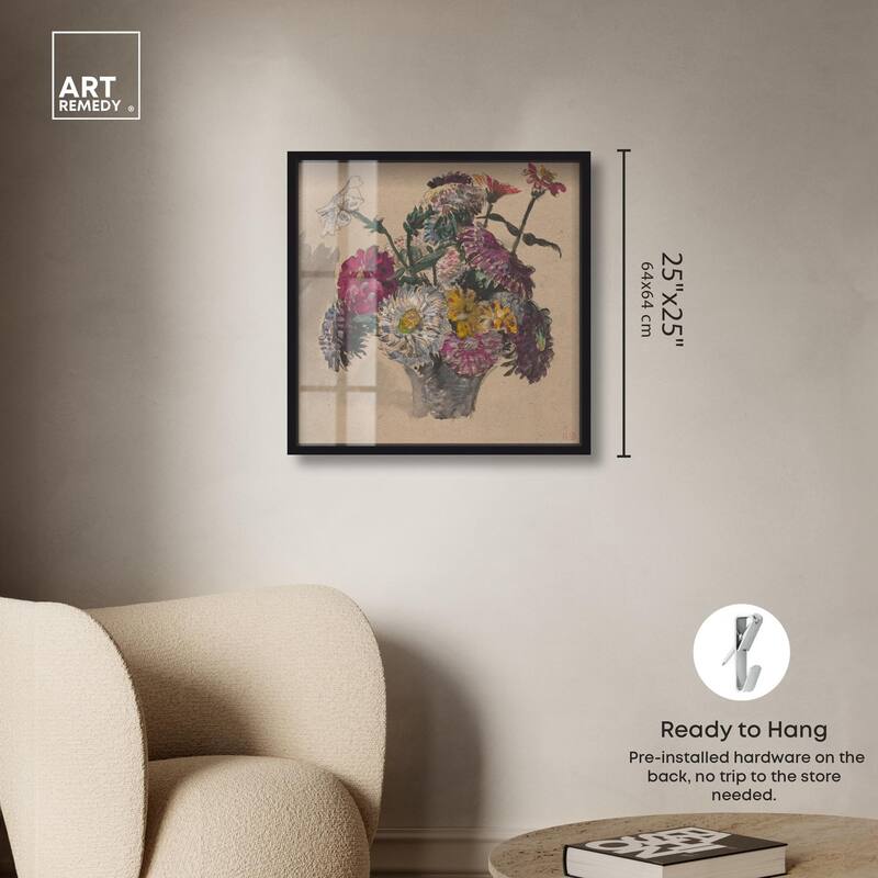 Basket of Flowers Shadowbox by Art Remedy