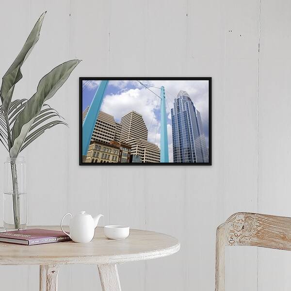 Shop Great American Insurance Tower Cincinnati Ohio Black Float Frame Canvas Art Overstock 25500691