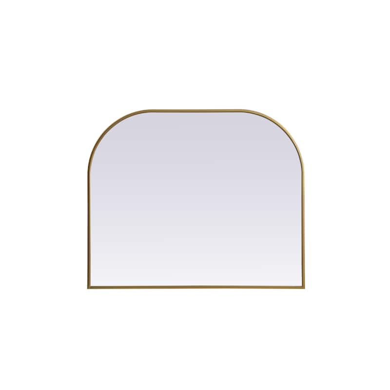 Elegant Lighting MR1B3630 Blaire 36" W x 30" H Modern Arched Bathroom - Brass