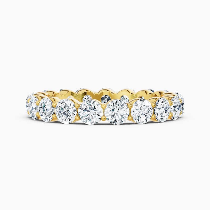 Auriya 14k Gold Round Lab Grown Diamond Eternity Band 2.00 - 7.00 ct. tw. (F-G, VS) - 2.85 ct. wt. - 6.5 - Yellow