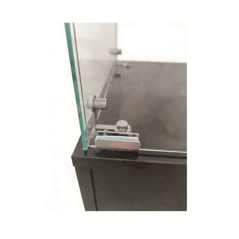 Double-door four-layer cabinet-style storage cabinet,display cabinet,wine cabinet,with remote-controlled lights,adjustable feet
